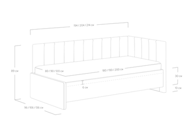 Кровать Emily (90x200)