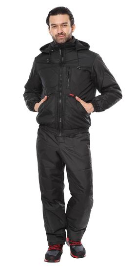 Куртка зимняя "Сириус-Прага-Люкс" кор., (черный)