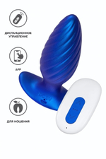 Анальная вибровтулка L`Eroina APP Closs синий 10,5 см