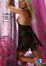 Прозрачная сорочка Luxxa Scorpion с кружевным лифом