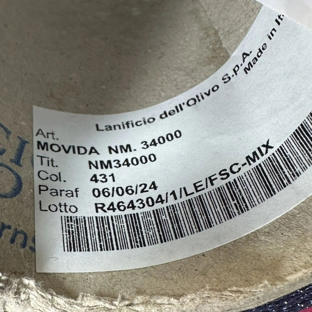 MOVIDA - LANIFICIO dell' OLIVO; 90% вискоза, 10% люрекс; 3400м/100гр; col. 431, цвет: медно-синий