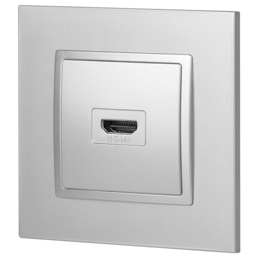 14-3114-03 ЭРА Розетка HDMI, IP20, Эра Elegance, алюминий