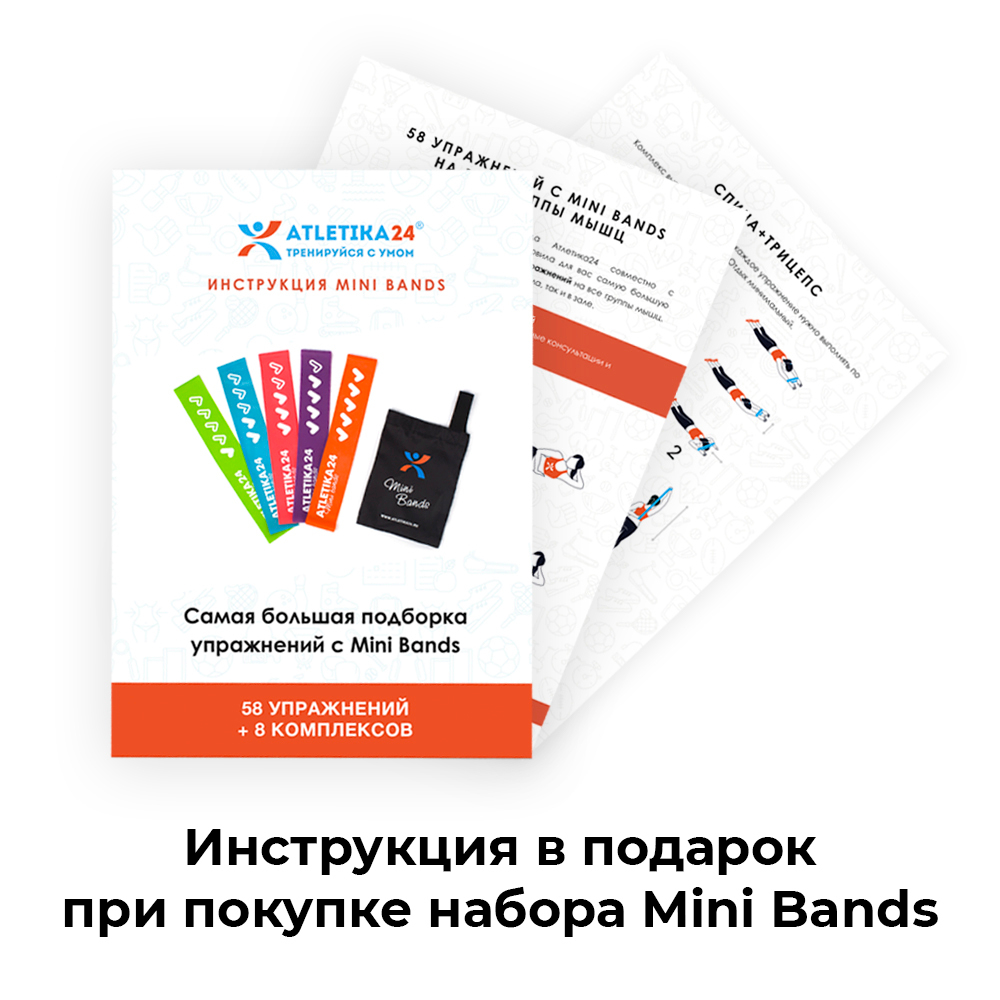 Набор эспандеров Mini Bands PRO (5 штук) 30*7,5 см