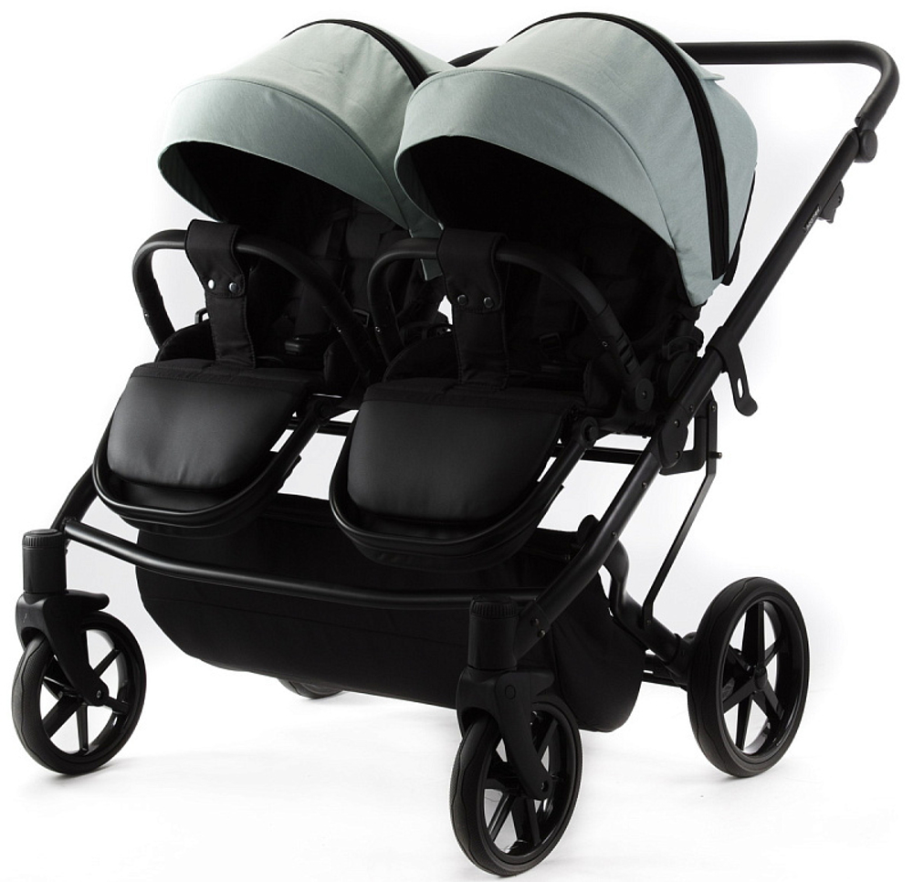 Детская коляска Adamex Leo Duo 2 в 1 TK27 TIP (СЕРО-ЗЕЛЕНЫЙ)
