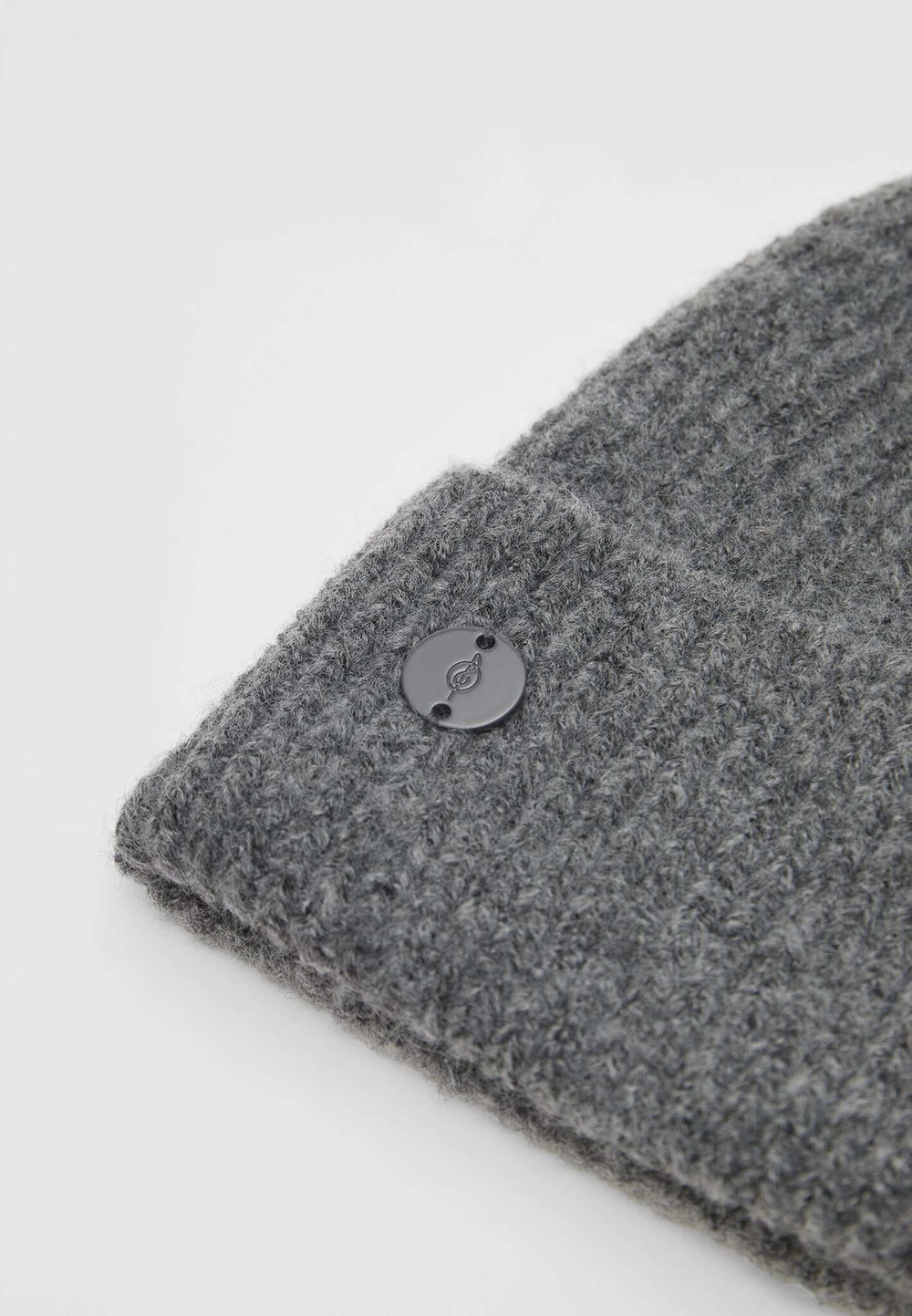 STRADIVARIUS ШАПКА С КОНТРАСТНОЙ ДЕТАЛЬЮ, ТЕМНО-СЕРЫЙ