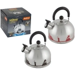 Чайник из нержавеющей стали 2,5л со свистком «Города России» с рисунком, меняющим цвет