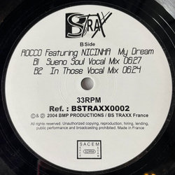 Винтажная виниловая пластинка LP Rocco Feat Nicinha My Dream (France 2005) Maxi Single 45 RPM