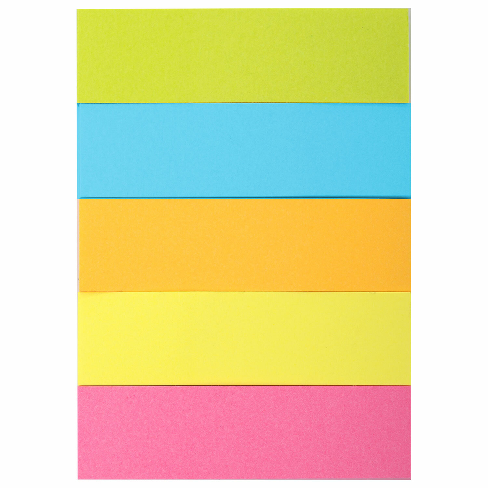 Закладки клейкие неоновые BRAUBERG бумажные, 50х14 мм, 1250 штук (5 цветов х 50 листов, КОМПЛЕКТ 5 штук), 112443