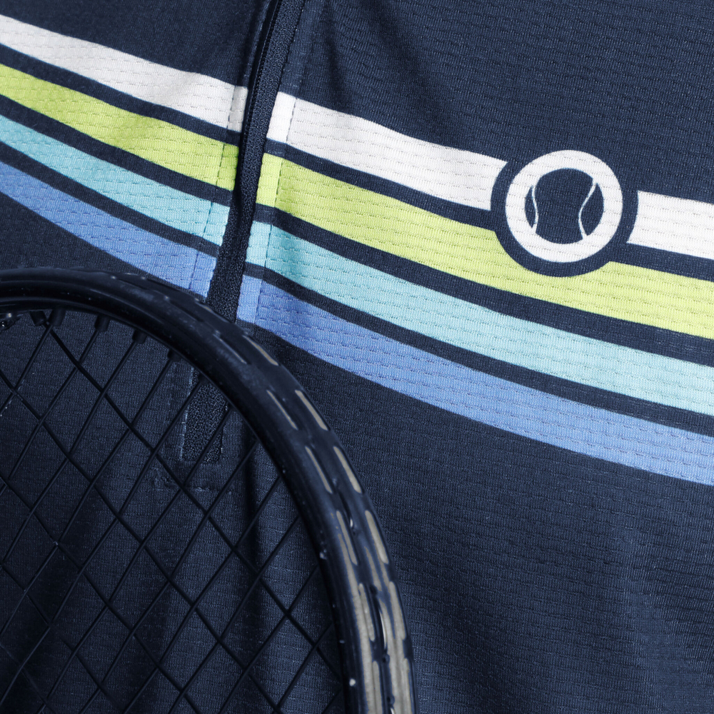 Мужское теннисное поло Tennis-Point Long Sleeve Special Edition Men - Dark Blue, Multicoloured