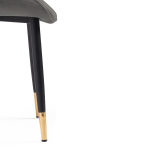 Стул на металлокаркасе Woodville Seda-1 dark gray, gold, black