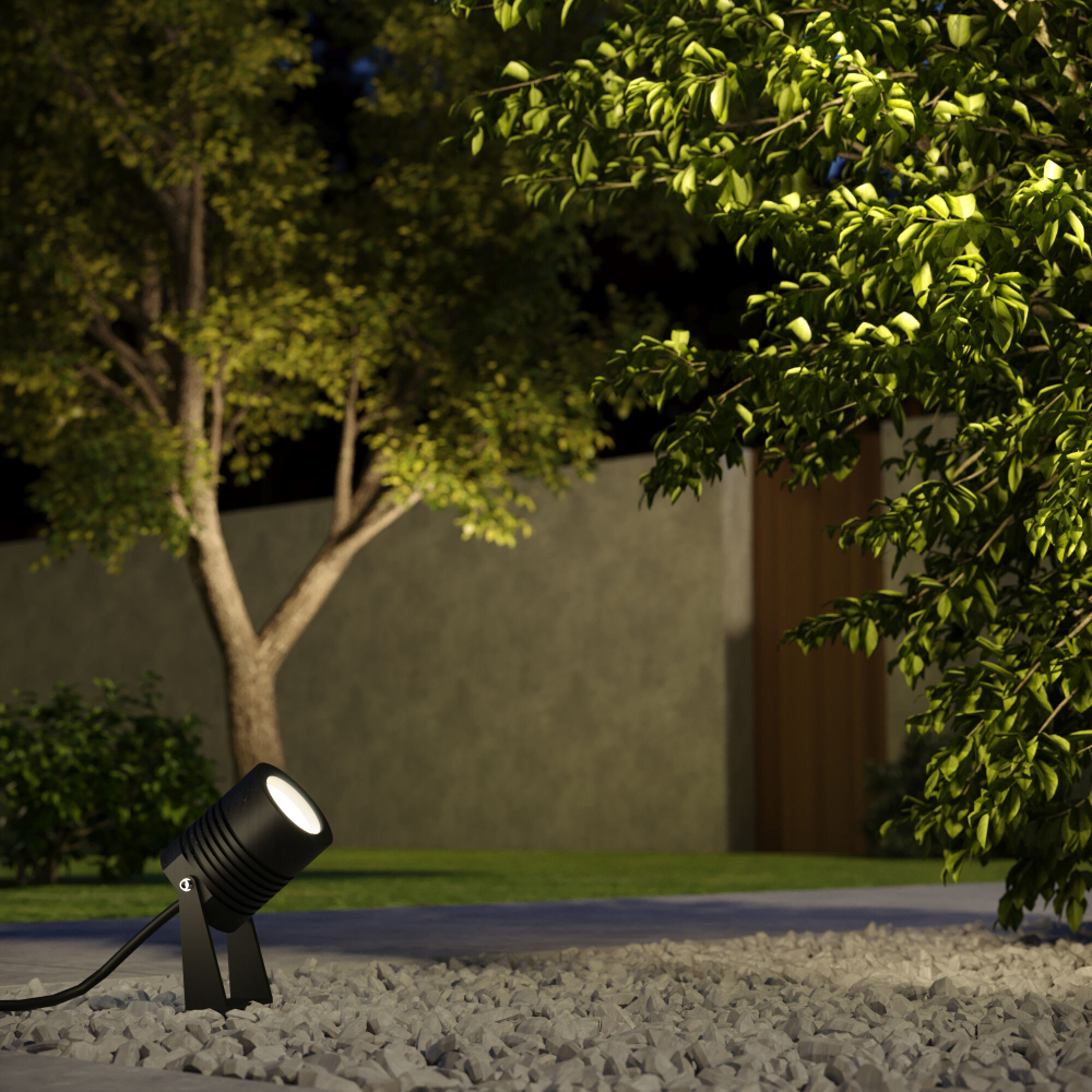 Светильник поворотный садово-парковый со светодиодами Landscape LED 043 FL LED черный