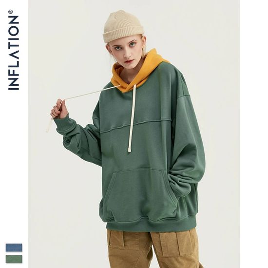 Худи INF Basic Combo Oversize(gray green)