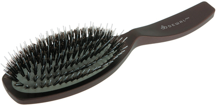 Щетка массажная DEWAL COFFEE натуральная щетина + пластиковый  штифт