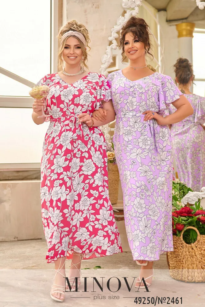 Платье 2461-сиреневый Minova