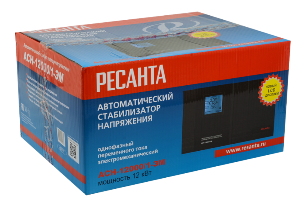 Стабилизатор напряжения РЕСАНТА АСН-12000/1-ЭМ