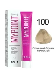 Перманентная крем-краска для волос Tefia MY Mypoint, 100 специальный блондин натуральный, 60 мл