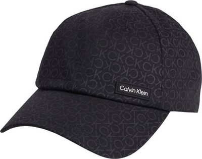 Кепка теннисная Calvin Klein Elevated Patch BB Cap - black classic mono