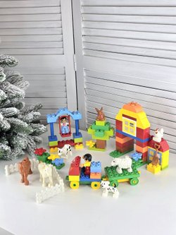 Конструктор блочный 100 деталей со столиком (100816232)