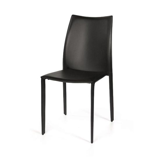 Стул Rolf, кожа черный