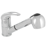 Смеситель для кухни, Frap, выдвиж излив, с картриджем, хром, F6002-B