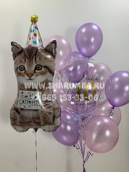 Композиция "Котик в колпаке"