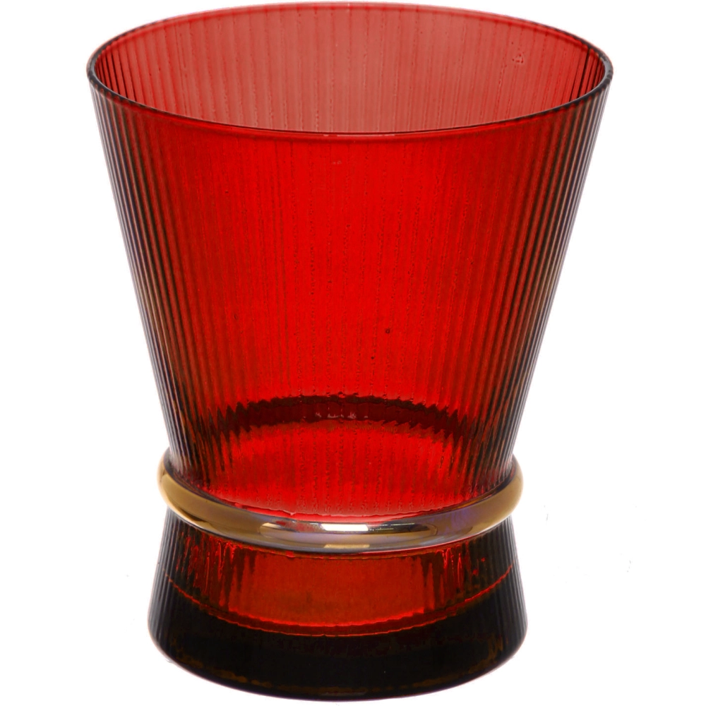 Стакан низкий 300мл «VIVALDI» в наборе 6шт, красный