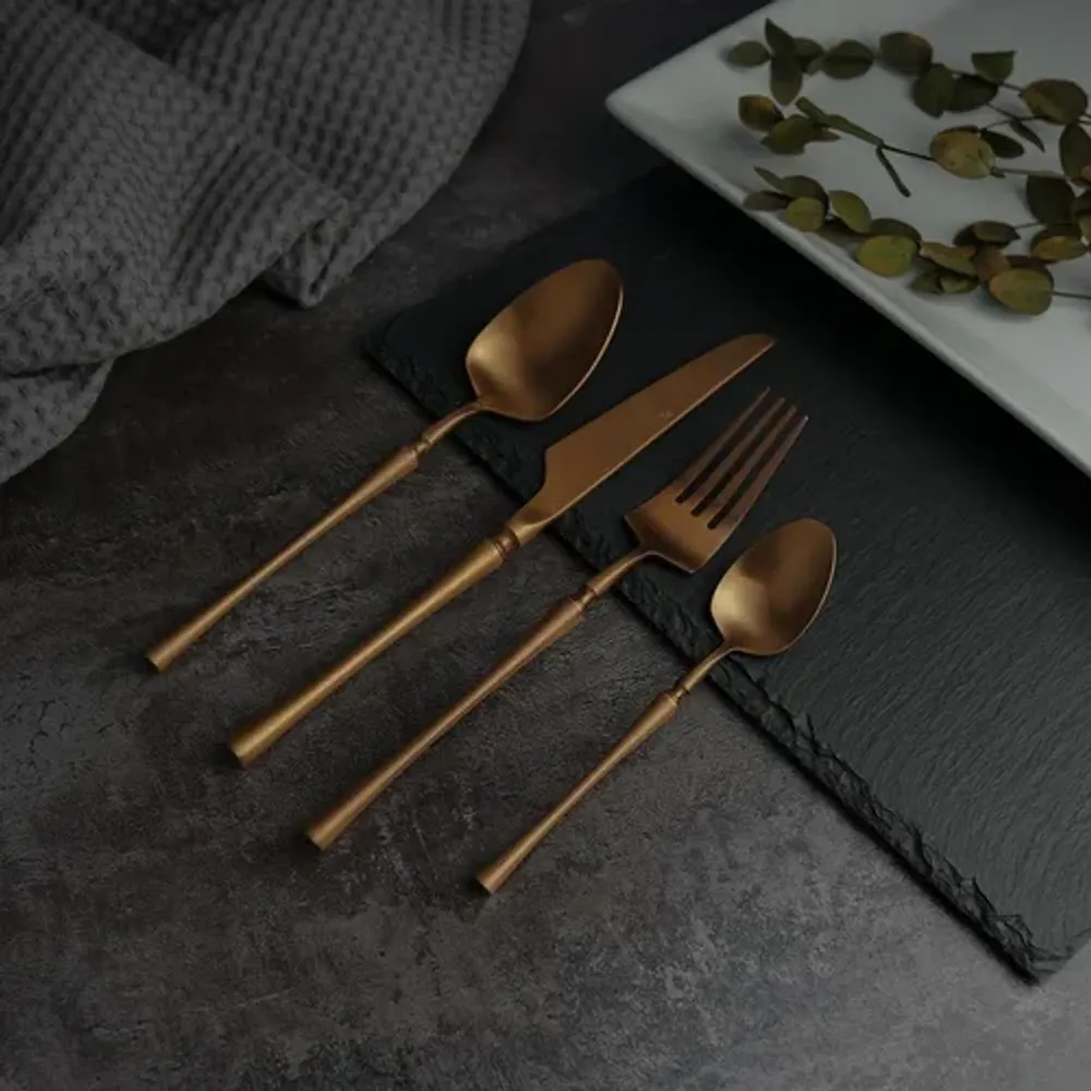 Ложка столовая 19,5 см матовая цвет медь PVD 1920-Copper P.L. [12]