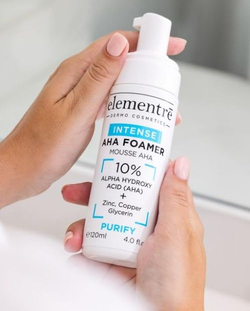 Пенка-пилинг с Альфа-гидрокислотами - 10% ALPHA HYDROXY ACID - AHA FOAMER 120 ml. от Elementrè Dermo Cosmetics, Швейцария, при расширенных порах и неровном рельефе и для подготовки кожи к профессиональным процедурам