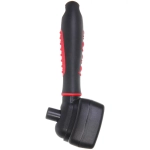 Расческа - пуходерка с кнопкой самоочистки «ПРОФФ - МОЙ БРО», прорезиненная ручка, цвет черный, 10*17,5см