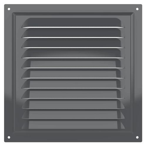 Решетка вен. с сеткой 200*200 метал. серый 2020МЭ