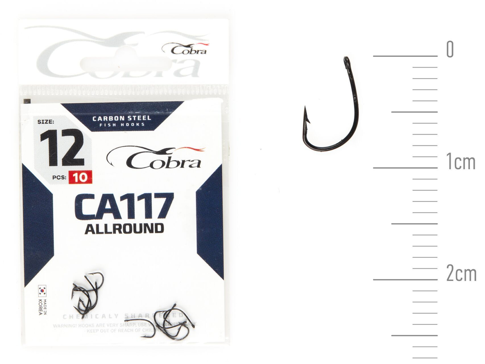 Крючки Cobra Allround FUNA сер. CA117 разм. 012 10шт.