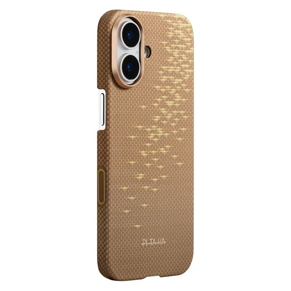 Чехол Pitaka Edge Case для iPhone 17, Золотой блик | Golden Glint
