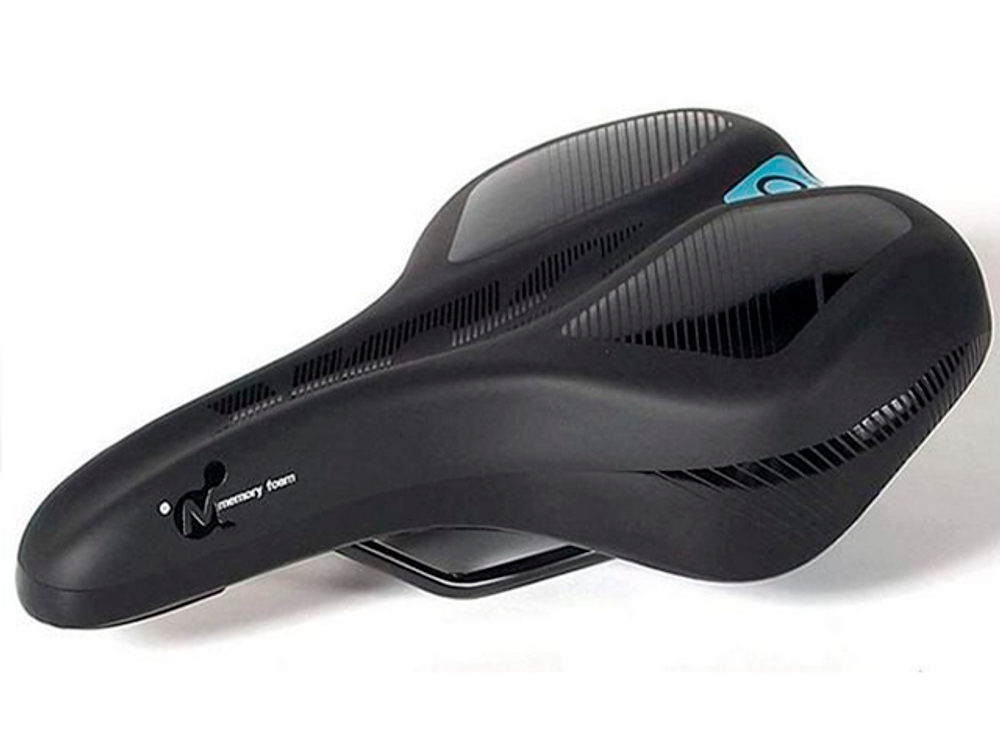 Седло 270x165мм, Comfort Plus с формой памяти. С 2 глянцевыми пентагонами.VLX-S15