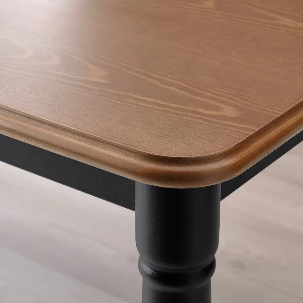 Стол и 4 стула - DANDERYD / INGOLF IKEA/ ДАНДЕРИД/ИНГОЛЬФ ИКЕА, 130х80х75 см, черный/коричневый