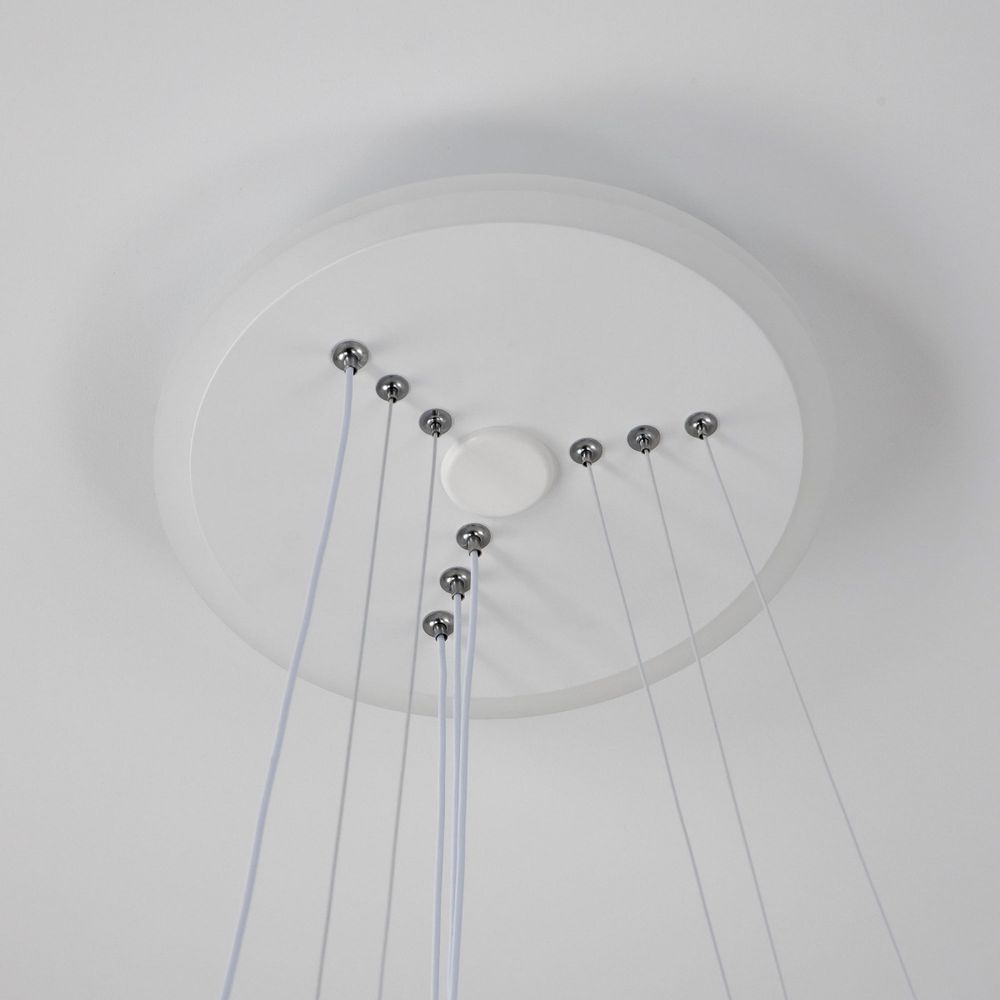 Citilux Неон Смарт CL731A330E RGB Умная подвесная люстра Белая