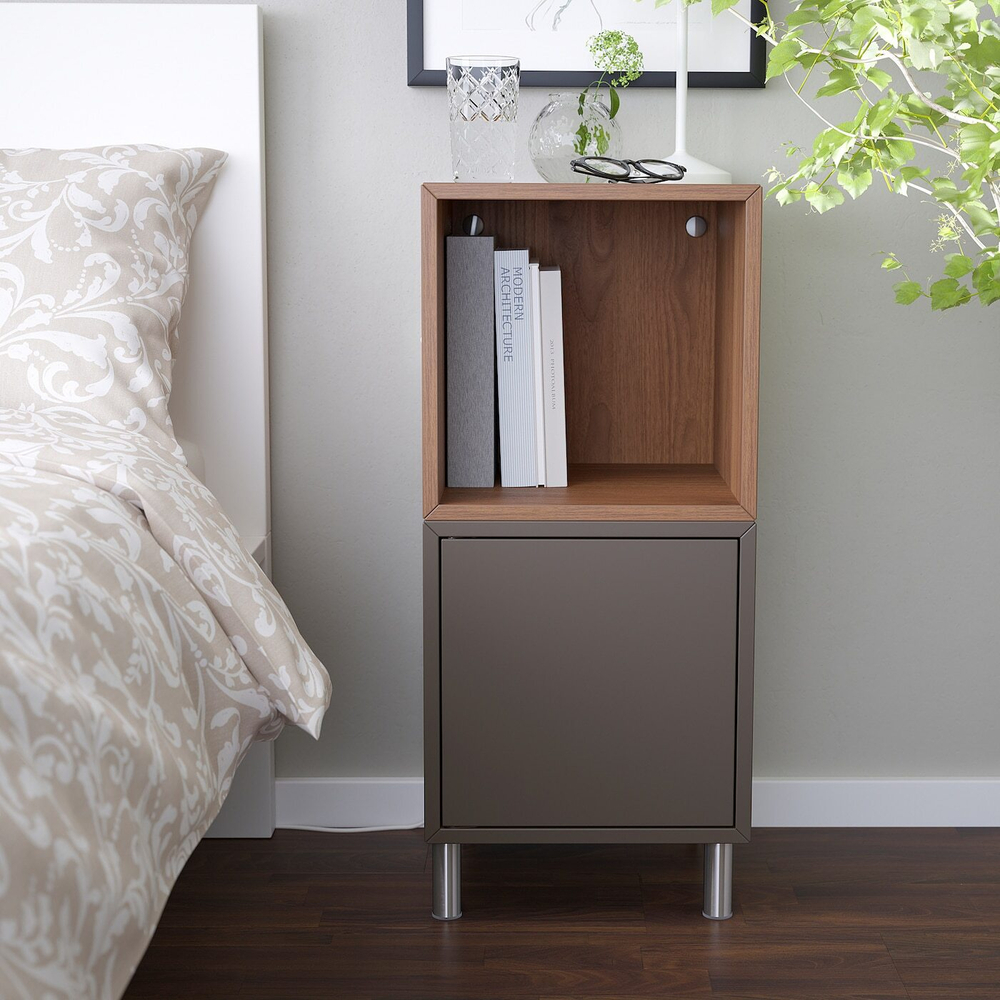 IKEA EKET  (ИКЕА ЕКЕТ)  -  Ножка, металл/серебро, 10 см