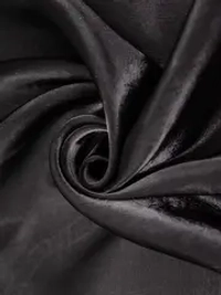 Ткань Органза "Кристалл" 70 г/м2, 100% пэ, ш. 150 см, черный