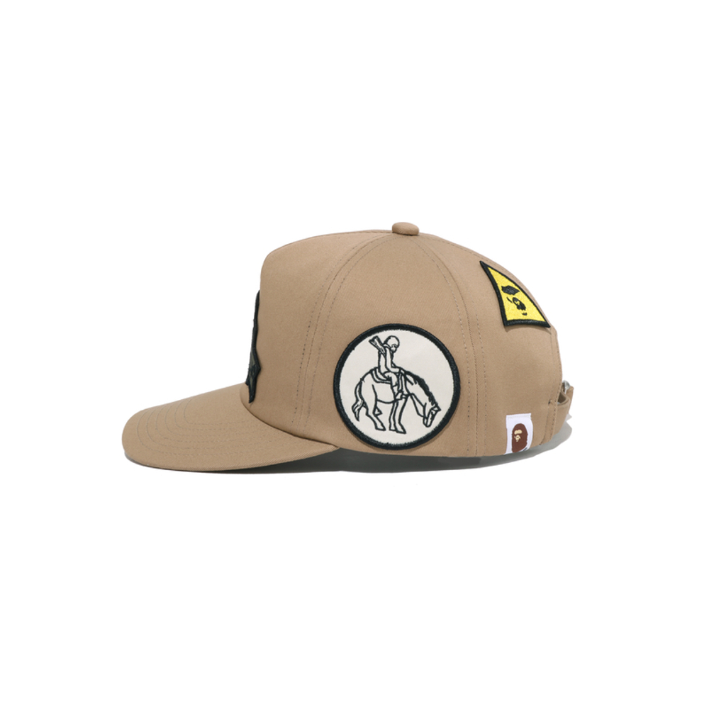 A Bathing Ape Bathing Ape Baseball Кепка All Cotton бежевый желтый