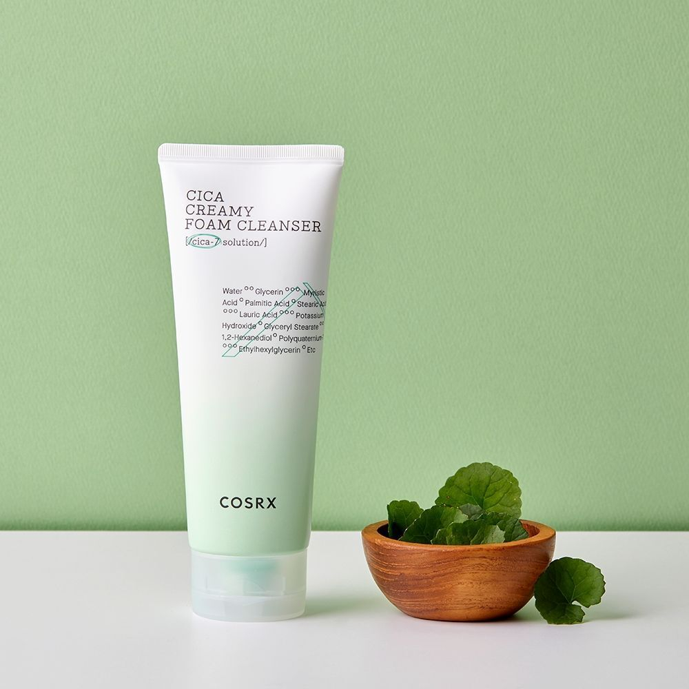 Cosrx Pure Fit Cica Creamy Foam Cleanser для чувствительной кожи