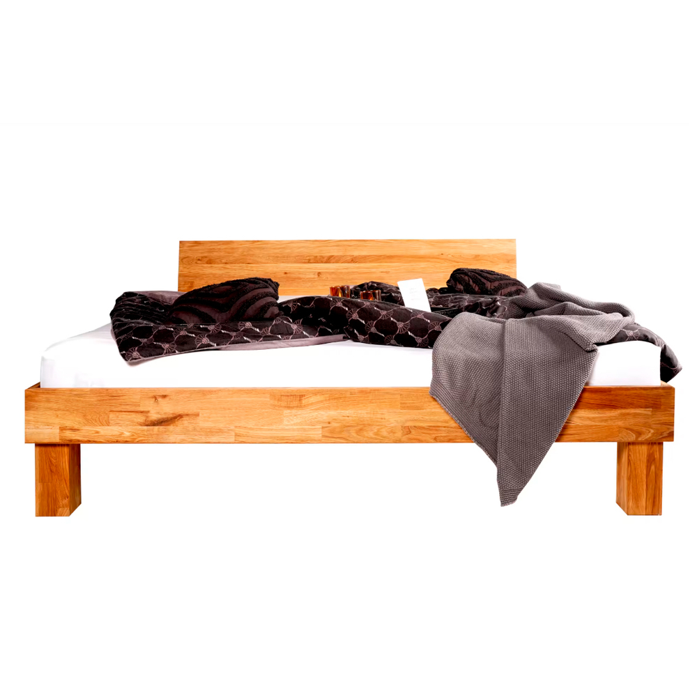 Кровать 180х200, Buona Vita, двуспальная, из массива дуба, лак, Makosa