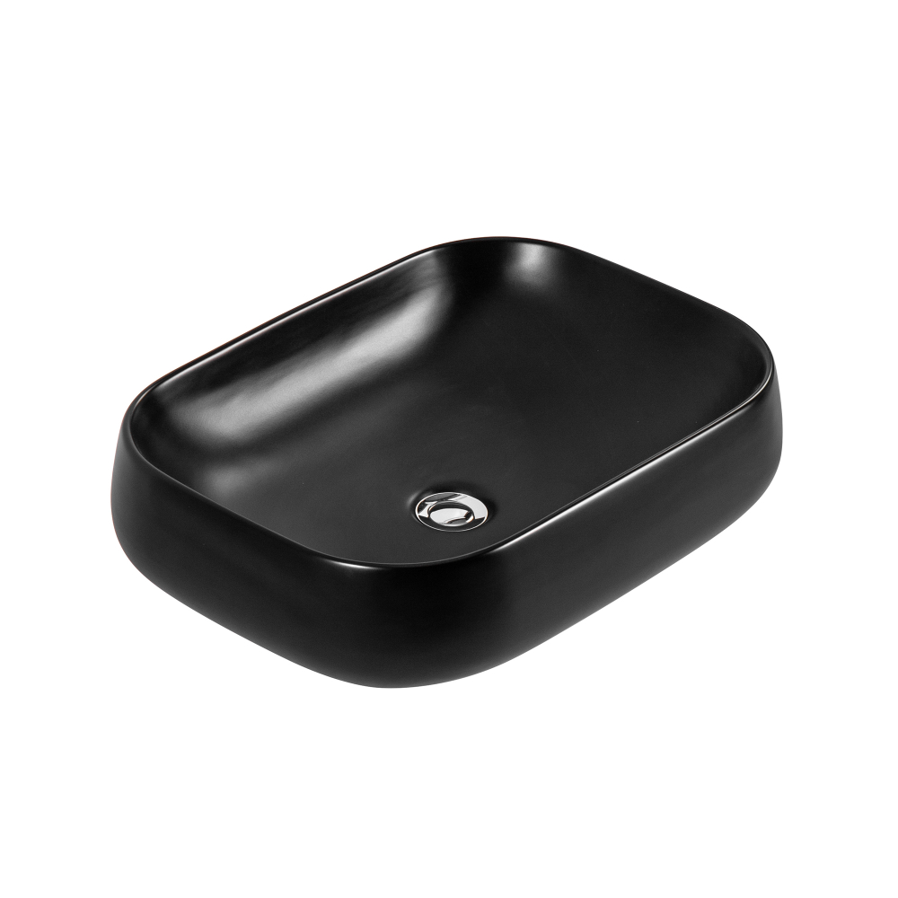 Раковина накладная для установки на столешницу AQUATEK AQ5526-MB 560*420*140, матовый черный