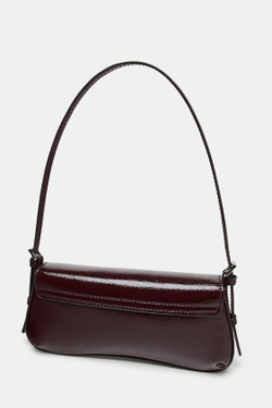 ZARA СУМКА С КЛАПАНОМ ЧЕРЕЗ ПЛЕЧО, БОРДОВО-КРАСНЫЙ