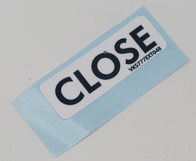 Плакард VKS777EXT048