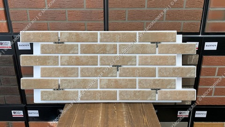 Клинкерная фасадная термопанель Paradyz Ilario Beige ППС