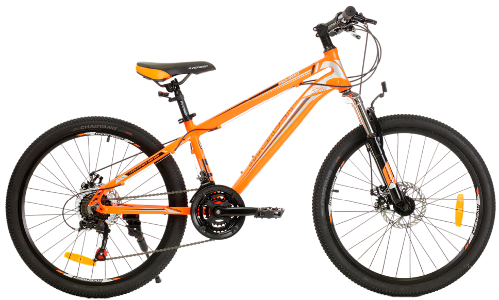 Велосипед 24" AVENGER A245D оранжевый/черный, 13"