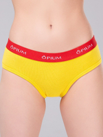 Трусы-слип с заниженной талией из хлопка с эластаном (Размер: M) (Цвет: серый меланж)