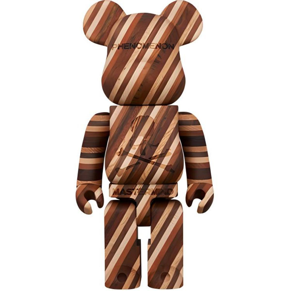 Дизайнерские игрушки BE@RBRICK 400% Karimoku MASTERMIND WORLD × PHENOMENON 28cm, BE@RBRICK-2311-0011