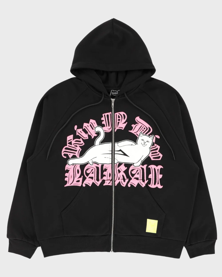 Худи RIPNDIP X LAKAI Zipper Black