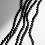 Шерл (черный турмалин) натуральный, бусины в форме шара, 8,4мм