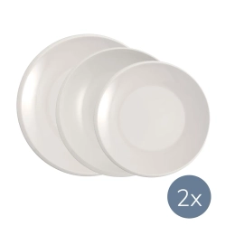 Villeroy & Boch Набор тарелок NewMoon на 2 персоны 10-4264-2620 + 10-4264-2700 + 10-4264-2640